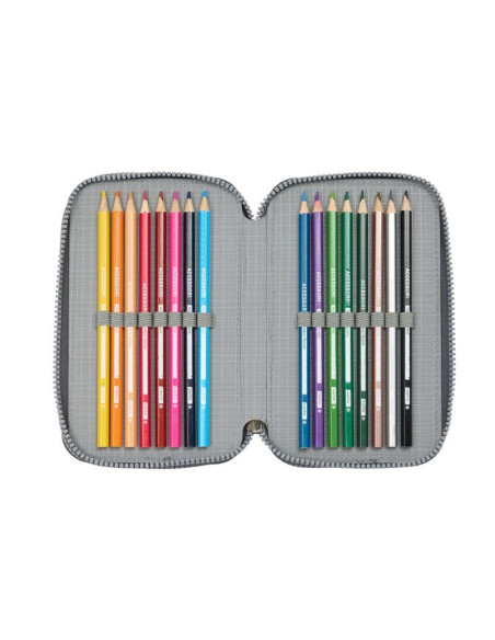 Piórnik z wyposażeniem real madryt double filled pencil case 28 pcs