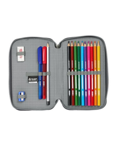 Piórnik z wyposażeniem real madryt double filled pencil case 28 pcs