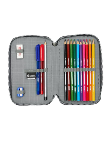 Piórnik z wyposażeniem real madryt double filled pencil case 28 pcs