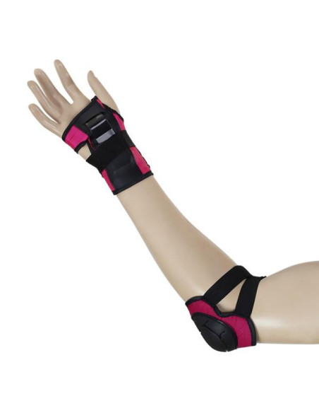 Ochraniacze zestaw nils extreme ciemny róż rozmiar xs h110