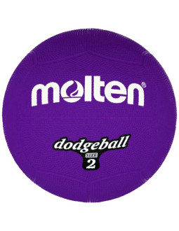 Piłka gumowa molten dodgeball size 2 db2-v