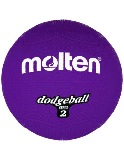Piłka gumowa molten dodgeball size 2 db2-v 2