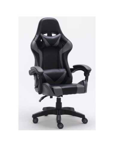 Fotel obrotowy gamingowy krzesło remus szary