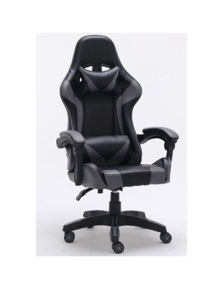 Fotel obrotowy gamingowy krzesło remus szary