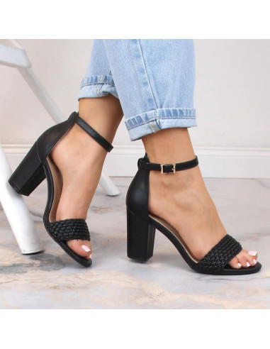 Sandały na słupku evento w 5945