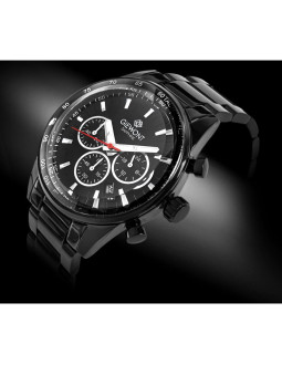 Zegarek męski giewont chronograph sapphire czarny gw9140-b2 2