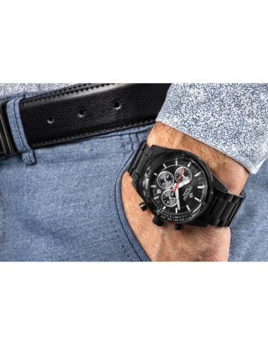 Zegarek męski giewont chronograph sapphire czarny gw9140-b2