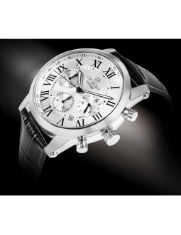 Zegarek męski giewont chronograph sapphire srebrny gw6260-a1 2