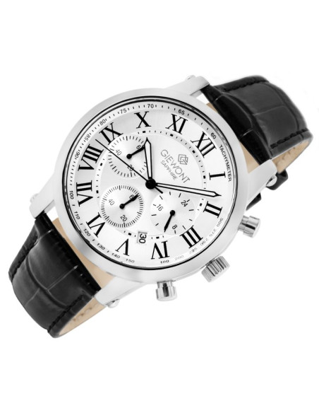 Zegarek męski giewont chronograph sapphire srebrny gw6260-a1