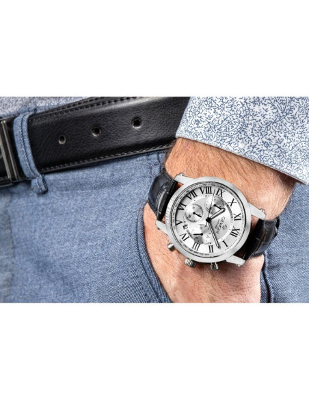 Zegarek męski giewont chronograph sapphire srebrny gw6260-a1