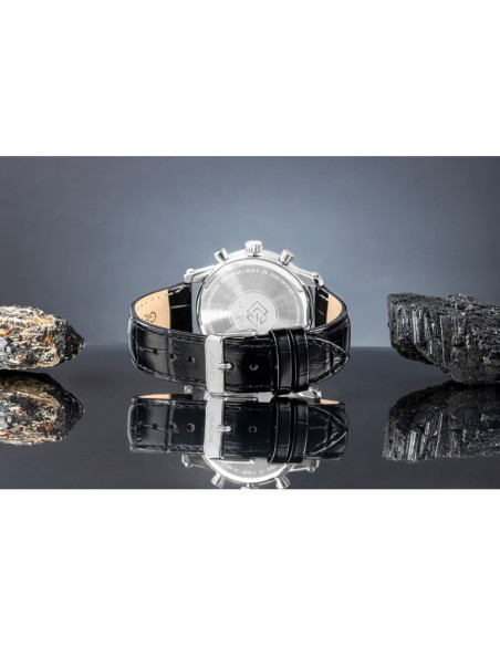 Zegarek męski giewont chronograph sapphire srebrny gw6260-a1