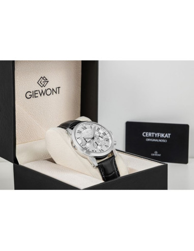 Zegarek męski giewont chronograph sapphire srebrny gw6260-a1