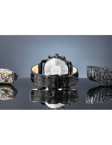 Zegarek męski giewont chronograph sapphire czarny gw6260-a3