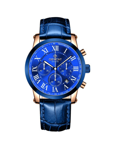 Zegarek męski giewont chronograph sapphire miedziano niebieski gw6260-a5