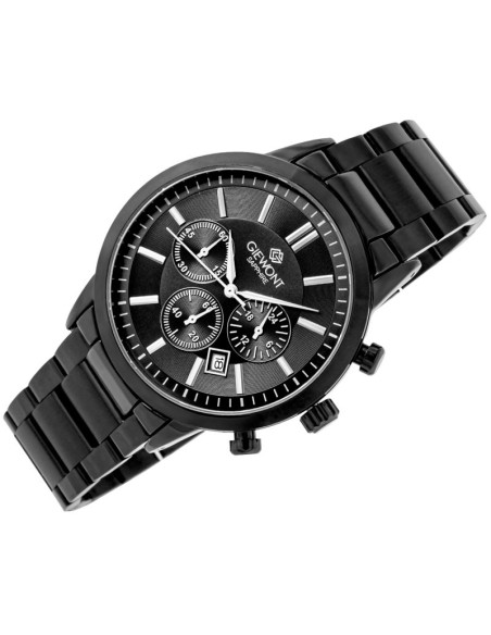 Zegarek męski giewont chronograph sapphire czarny gw8510-b2