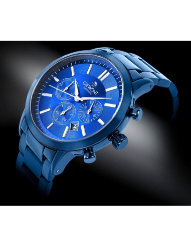Zegarek męski giewont chronograph sapphire niebieski gw8510-b4