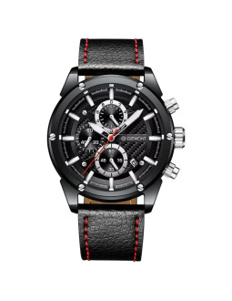 Zegarek męski giewont chronograph sapphire czarny gw8810-a1