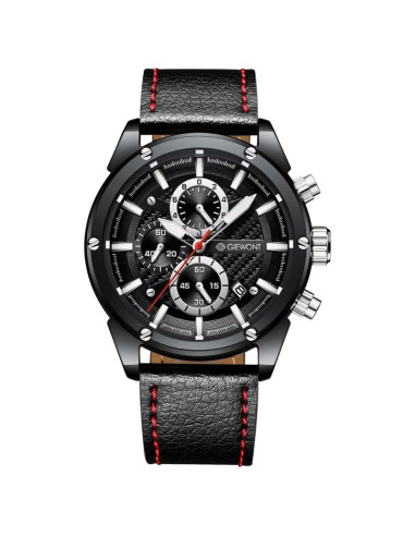 Zegarek męski giewont chronograph sapphire czarny gw8810-a1
