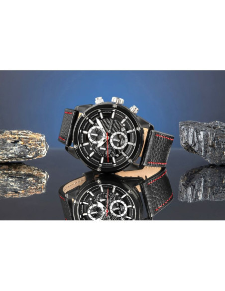 Zegarek męski giewont chronograph sapphire czarny gw8810-a1
