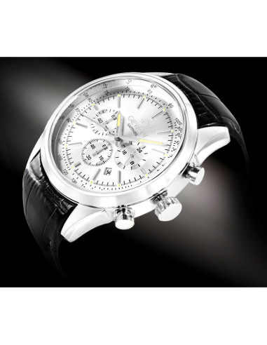 Zegarek męski giewont chronograph sapphire srebrny gw7650-a1