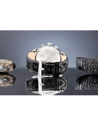 Zegarek męski giewont chronograph sapphire srebrny gw7650-a1