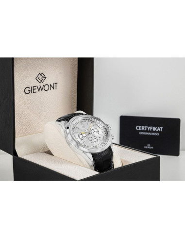 Zegarek męski giewont chronograph sapphire srebrny gw7650-a1