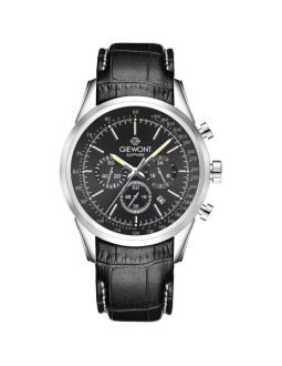 Zegarek męski giewont chronograph sapphire srebrno czarny gw7650-a2