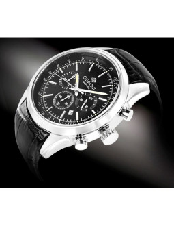 Zegarek męski giewont chronograph sapphire srebrno czarny gw7650-a2 2