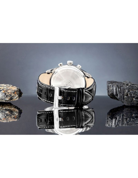 Zegarek męski giewont chronograph sapphire srebrno niebieski gw7650-a3