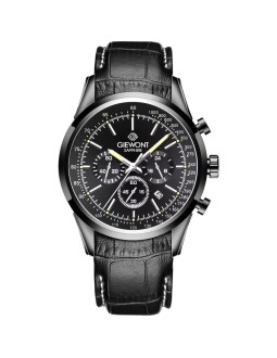 Zegarek męski giewont chronograph sapphire czarny gw7650-a4
