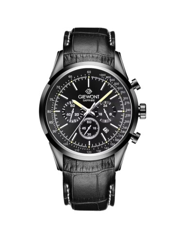 Zegarek męski giewont chronograph sapphire czarny gw7650-a4