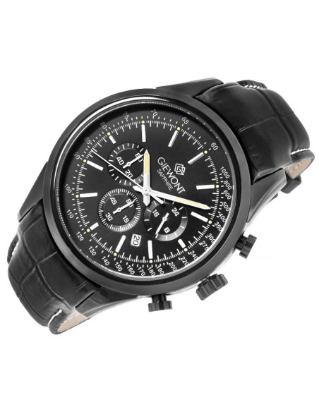 Zegarek męski giewont chronograph sapphire czarny gw7650-a4