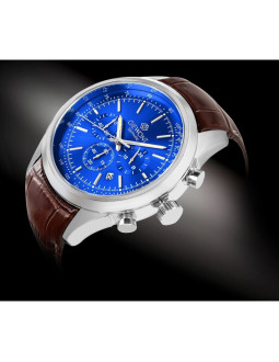 Zegarek męski giewont chronograph sapphire srebrno niebieski gw7650-a5 2