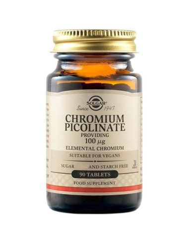 Chromium Picolinate 100 Mcg Elemental Chromium (90 Tabl.)