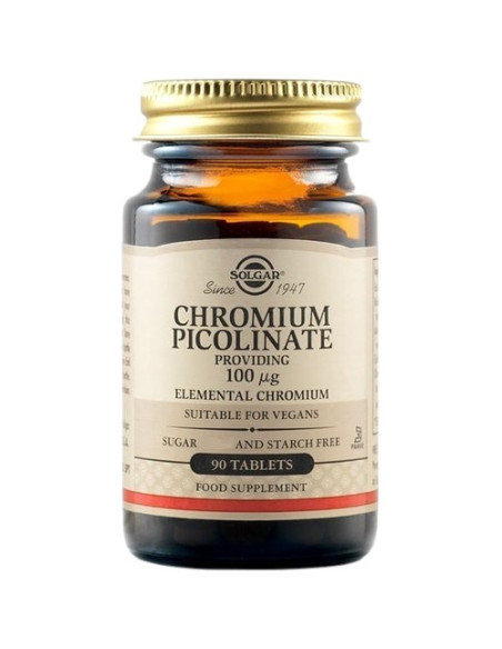 Chromium Picolinate 100 Mcg Elemental Chromium (90 Tabl.)