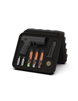Pistolet na kule gumowe i pieprzowe byrna sd black k.68 co2 8g zestaw 2
