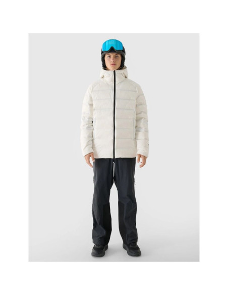 Kurtka zimowa puchowa 4fpro z wypełnieniem naturalnym i membraną pertex 20000/20000 męska 4f 4fwaw24ttjam717-10s