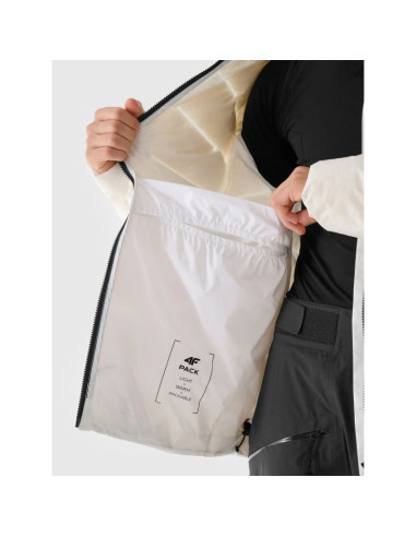 Kurtka zimowa puchowa 4fpro z wypełnieniem naturalnym i membraną pertex 20000/20000 męska 4f 4fwaw24ttjam717-10s