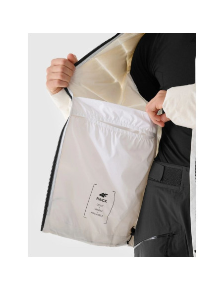 Kurtka zimowa puchowa 4fpro z wypełnieniem naturalnym i membraną pertex 20000/20000 męska 4f 4fwaw24ttjam717-10s