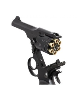 Rewolwer webley mkvi .455 police kal.4,5 mm diabolo łuski 6-strzał. lufa 4" co2 black ekp do17j 2