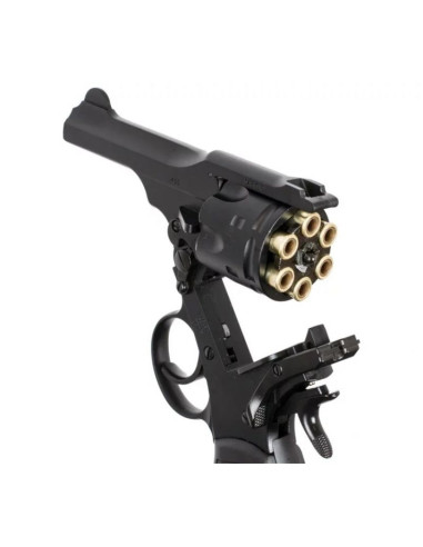 Rewolwer webley mkvi .455 police kal.4,5 mm diabolo łuski 6-strzał. lufa 4" co2 black ekp do17j