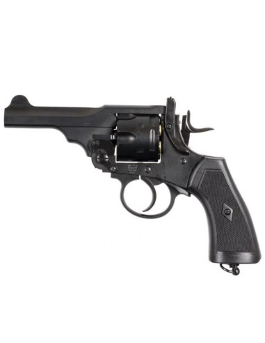 Rewolwer webley mkvi .455 police kal.4,5 mm diabolo łuski 6-strzał. lufa 4" co2 black ekp do17j