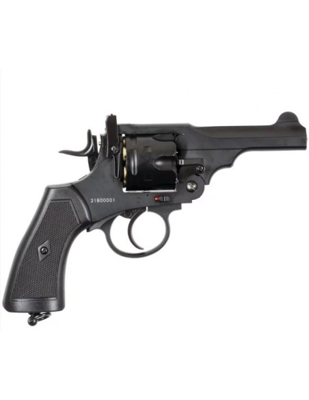 Rewolwer webley mkvi .455 police kal.4,5 mm diabolo łuski 6-strzał. lufa 4" co2 black ekp do17j