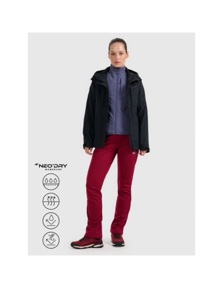Kurtka trekkingowa membrana 10000 damska 4f 4fwaw25ttjaf1011-20s