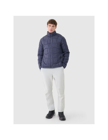 Kurtka puchowa trekkingowa z wypełnieniem primaloft silver męska 4f 4fwss25tdjam527-22s