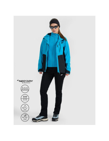 Kurtka trekkingowa membrana 10000 damska 4f 4fwaw25ttjaf1011-33s