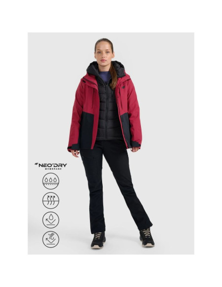 Kurtka trekkingowa membrana 10000 damska 4f 4fwaw25ttjaf1011-60s