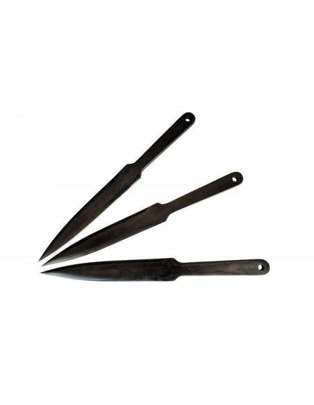 Noże do rzucania sportowego kal22 lider 3szt czarne