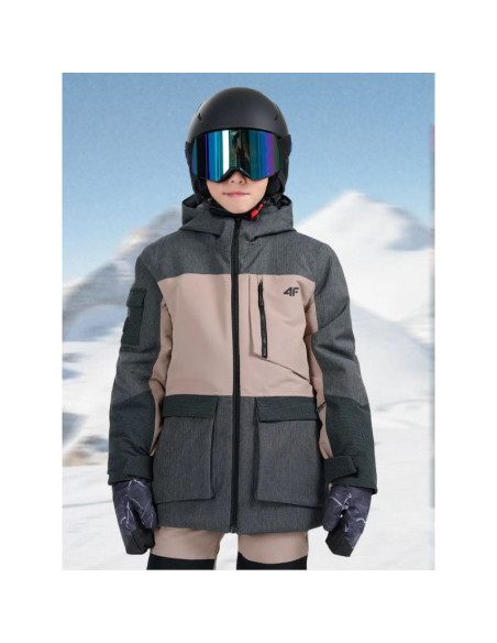 Kurtka snowboardowa membrana 10000 dziecięca 4f 4fjraw25ttjau1039-82s