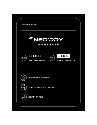 Trekkingowa kurtka męska z membrana neodry 10k 4f